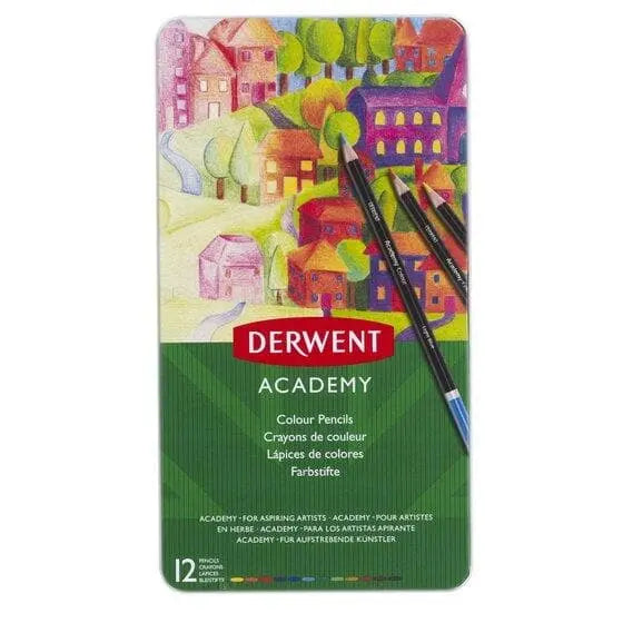 Derwent academy 2301937 academy colouring 12 tin - Derwent