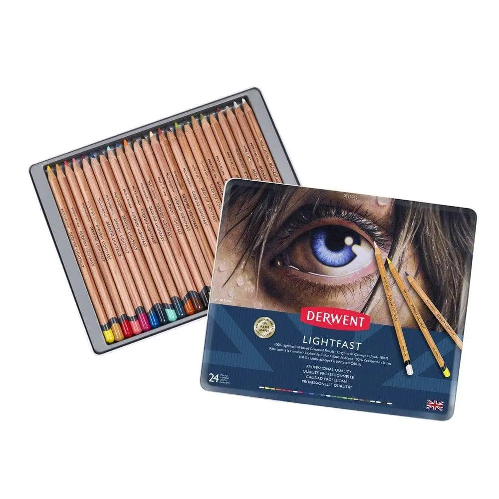 Derwent - Caja metálica con 24 lápices lightfast  # 2302720 Derwent - Caja metálica con 24 lápices lightfast  # 2302720 - Derwent