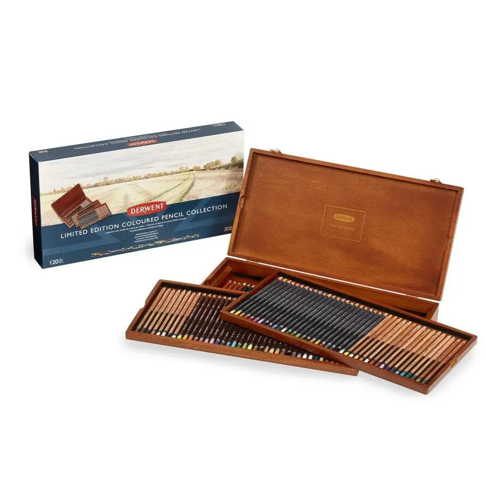 Derwent - Estuche de madera edición limitada con 120 lápices de colores # 2302731-colección de regalo Derwent - Estuche de madera edición limitada con 120 lápices de colores # 2302731-colección de reg - Derwent