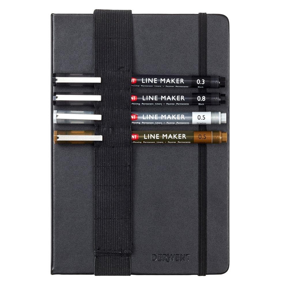 Derwent - Set de bolsillo con 6 marcadores graphik line #2302733  - colección de regalo - Derwent