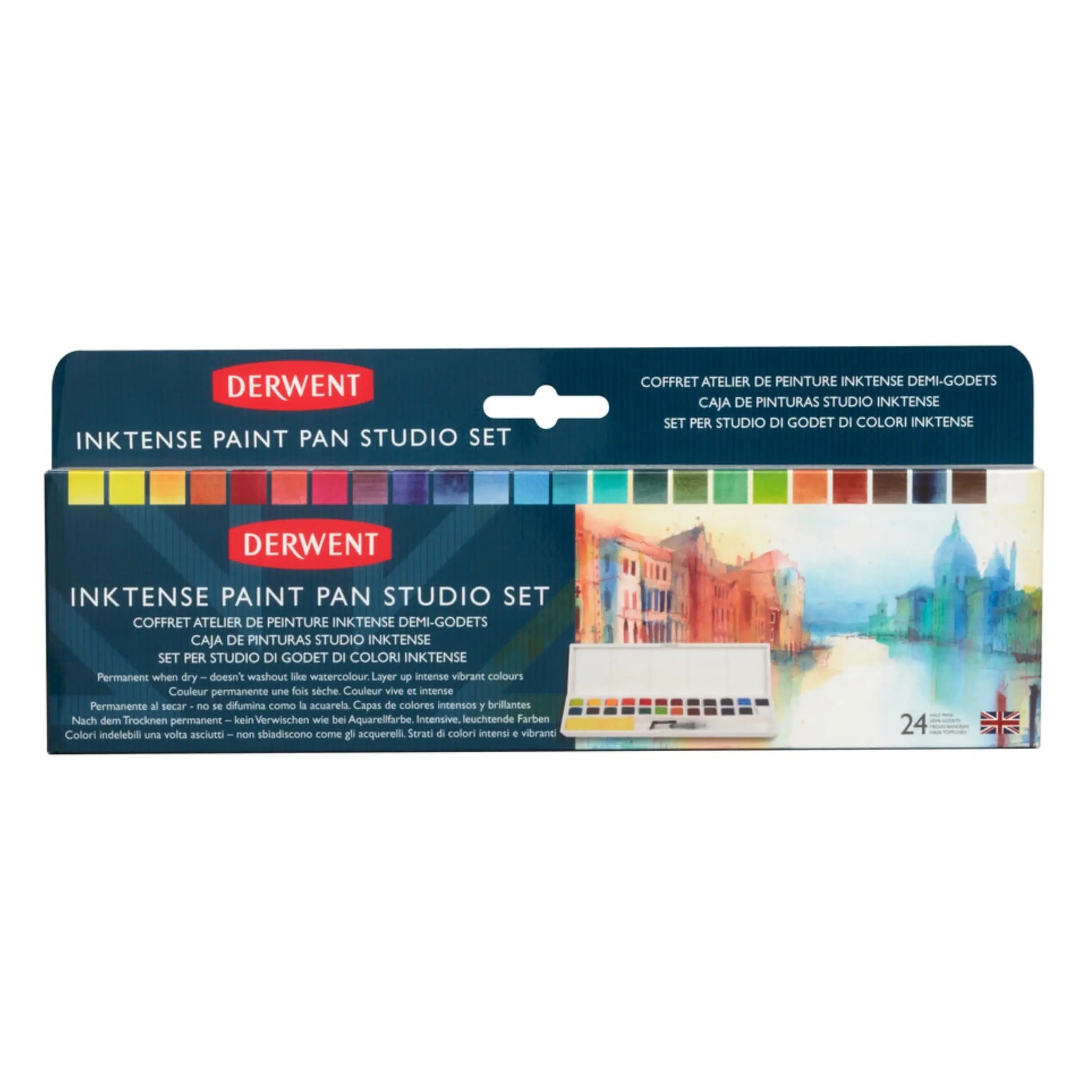 DERWENT - Estuche de bolsillo con 24 pastillas inktense #2305545 - Derwent