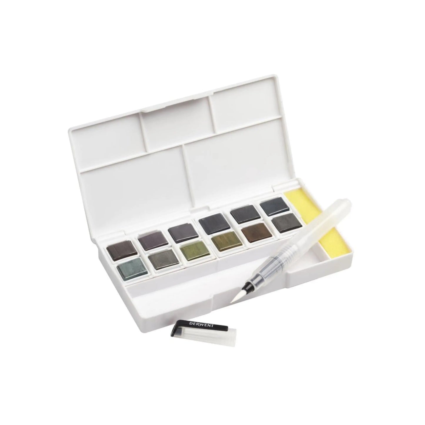 DERWENT - Estuche de bolsillo con 12 pastillas grafito #2305658 - Derwent - vista lateral
