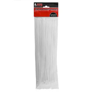 CINTILLA CINCHO SUJETACABLE TRANSPARENTE 18" X 3/16 (100 PZAS) DOGOTULS WL8025 - Dogotuls