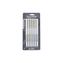 SPEEDBALL - SET CON 6 MARCADORES DE COLOR PARA CALIGRAFÍA S- Elegant Writer - URREA