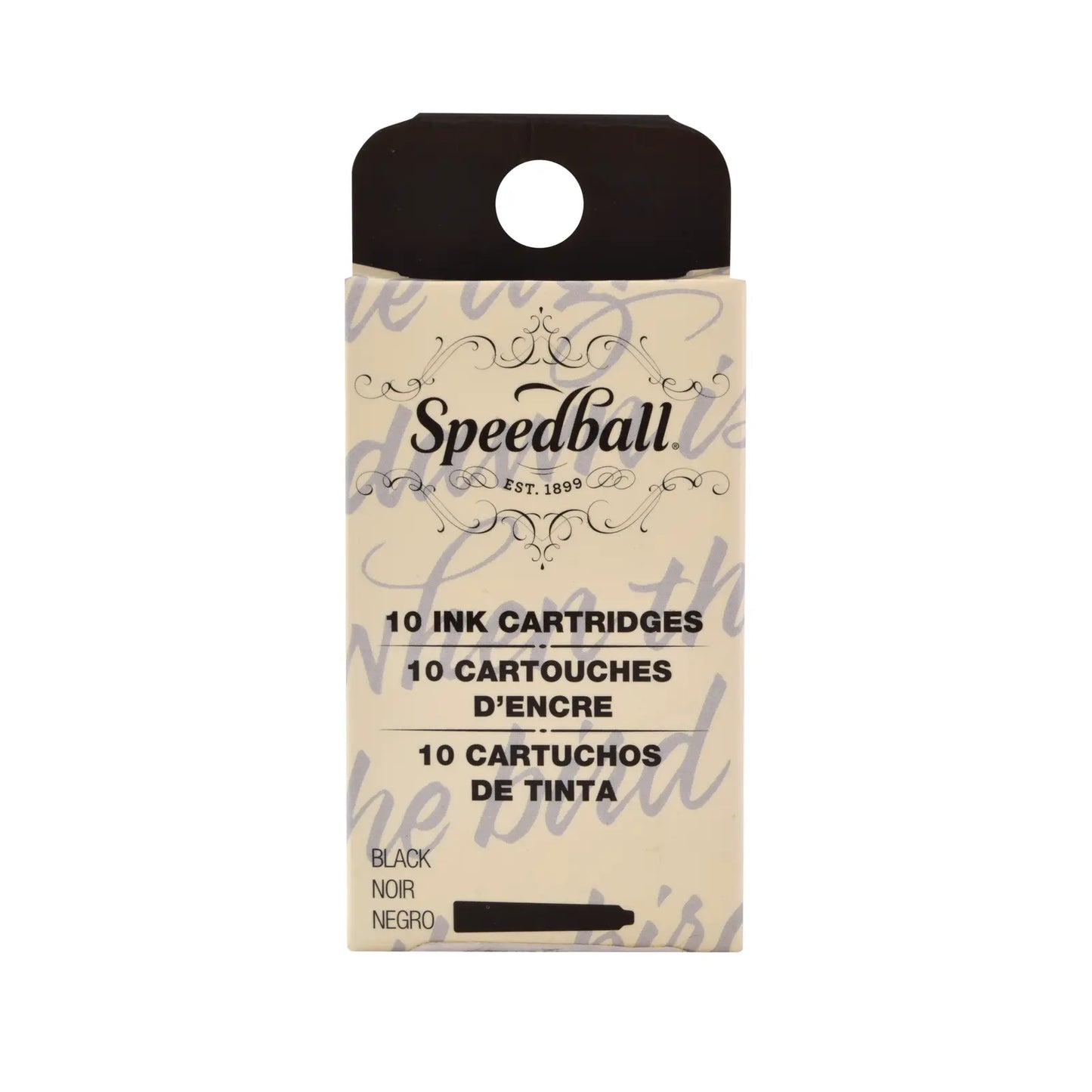 SPEEDBALL - TINTA DE PLUMA PARA FUENTE DE CALIGRAFÍA SET DE CARTUCHOS - NEGRO - Coveme - vista lateral