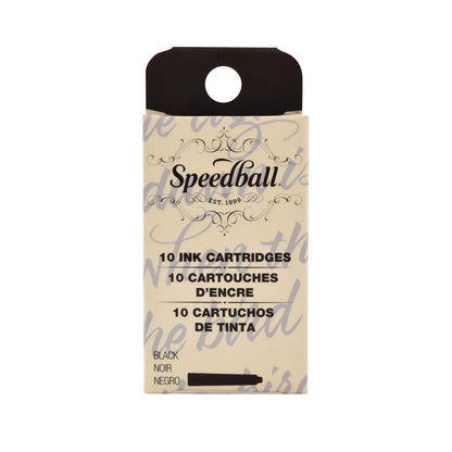 SPEEDBALL - TINTA DE PLUMA PARA FUENTE DE CALIGRAFÍA SET DE CARTUCHOS - NEGRO - Coveme - vista lateral