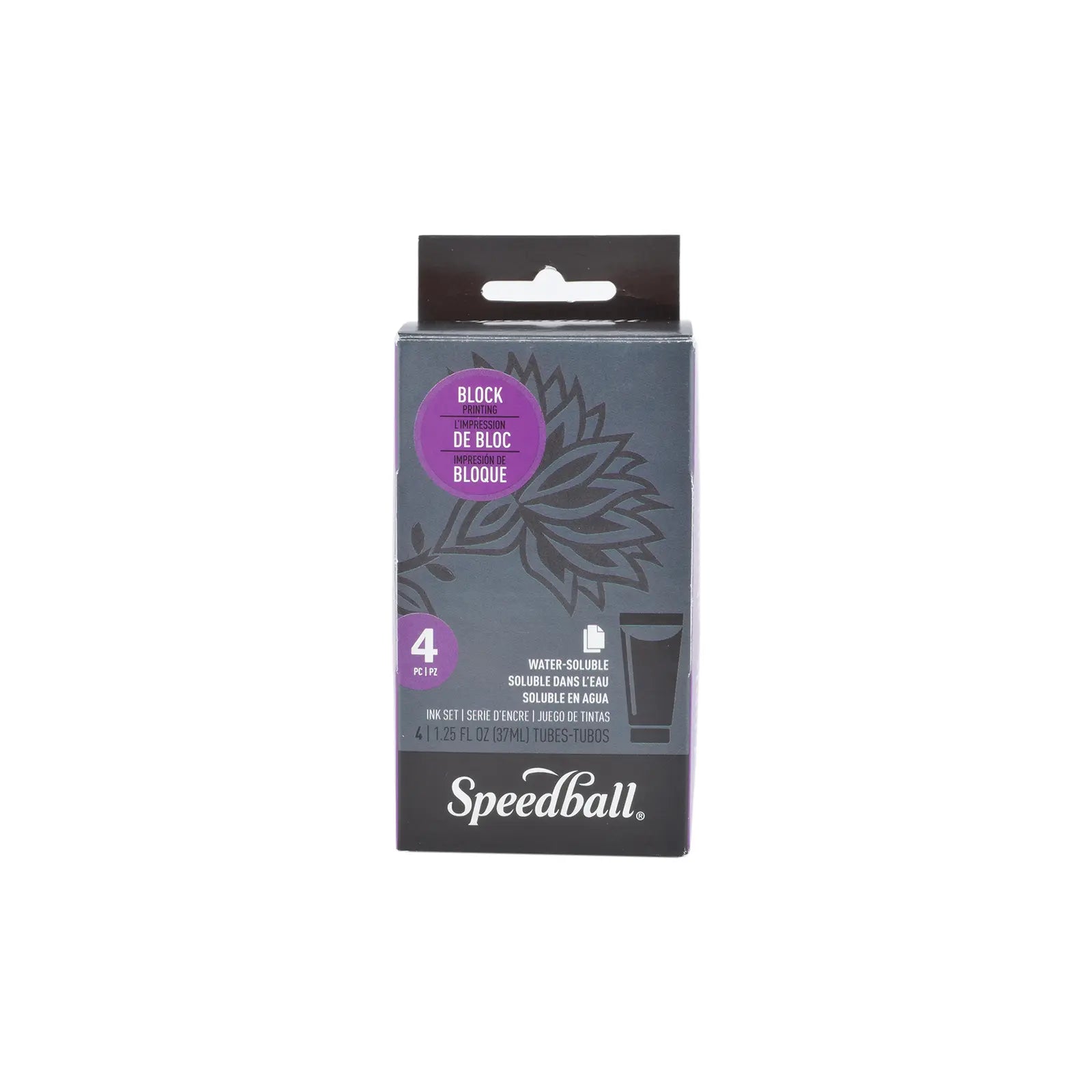 SPEEDBALL - KIT CON 4 PZ DE TINTA PARA XILOGRAFIA 37ML #003477 - Coveme