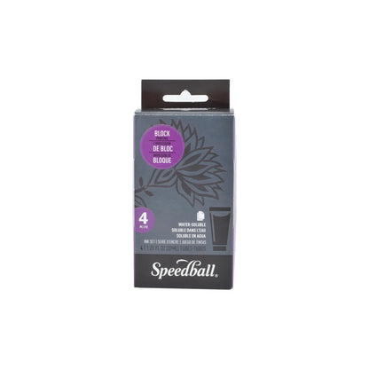 SPEEDBALL - KIT CON 4 PZ DE TINTA PARA XILOGRAFIA 37ML #003477 - Coveme