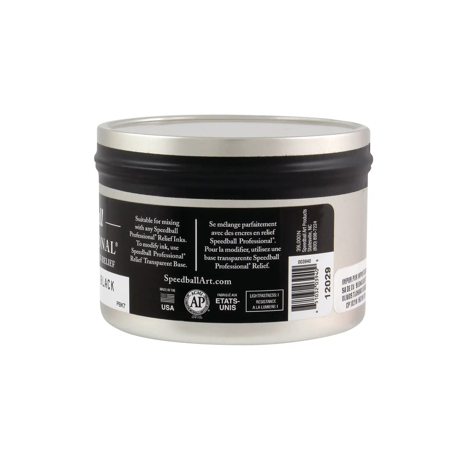 SPEEDBALL - Tinta profesional supergraphic black 236.5 ml - Speedball