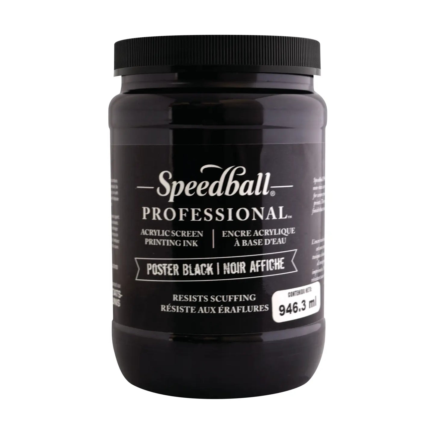 SPEEDBALL - TINTA IMPRESIÓN PROFESIONAL POSTER BLACK 946.3 ML - Coveme