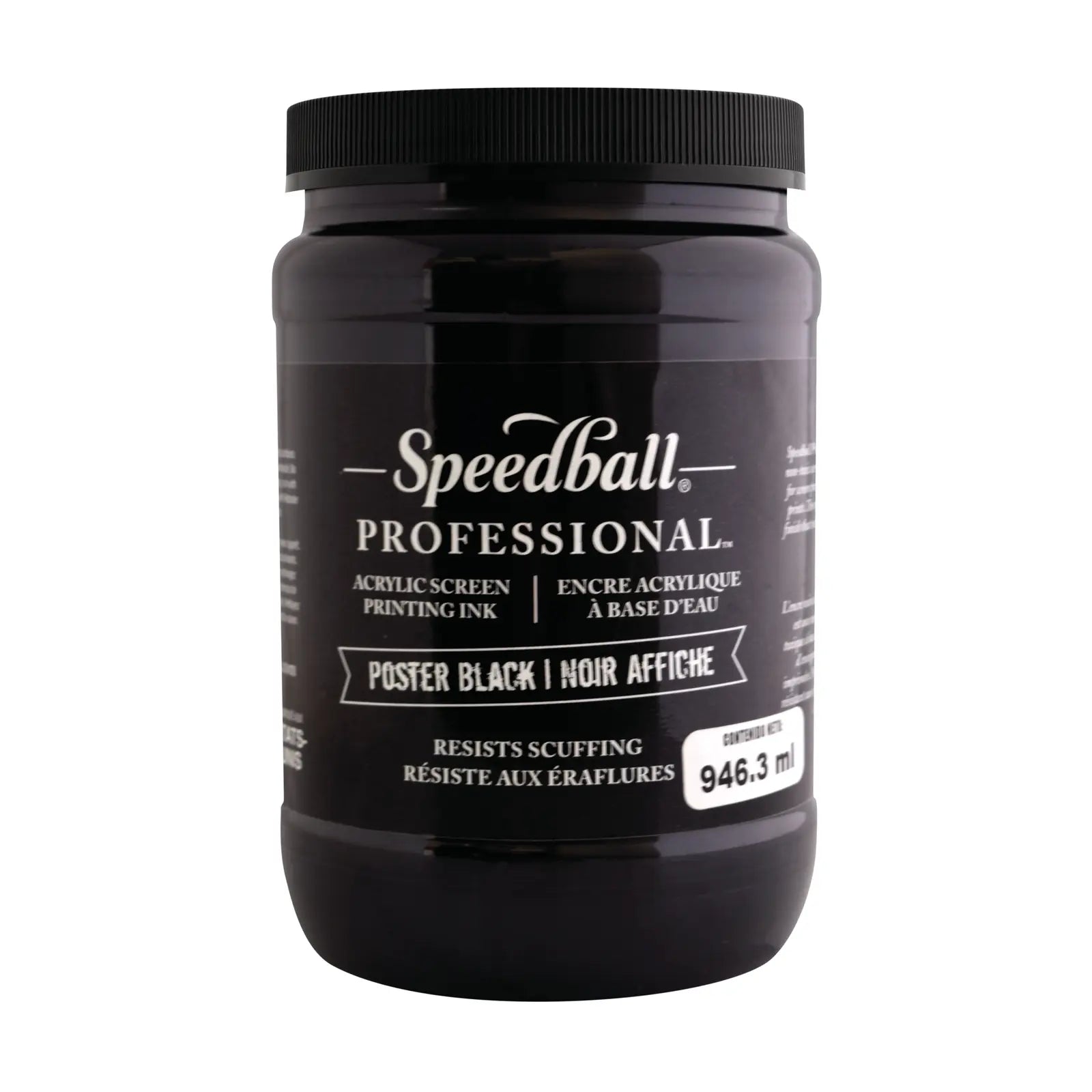 SPEEDBALL - TINTA IMPRESIÓN PROFESIONAL POSTER BLACK 946.3 ML - Coveme