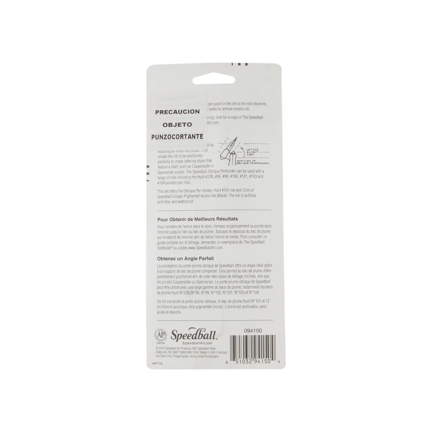 SPEEDBALL - SET PARA CALIGRAFÍA Y LETTERING CON MANGO OBLICUO #094150 - Speedball