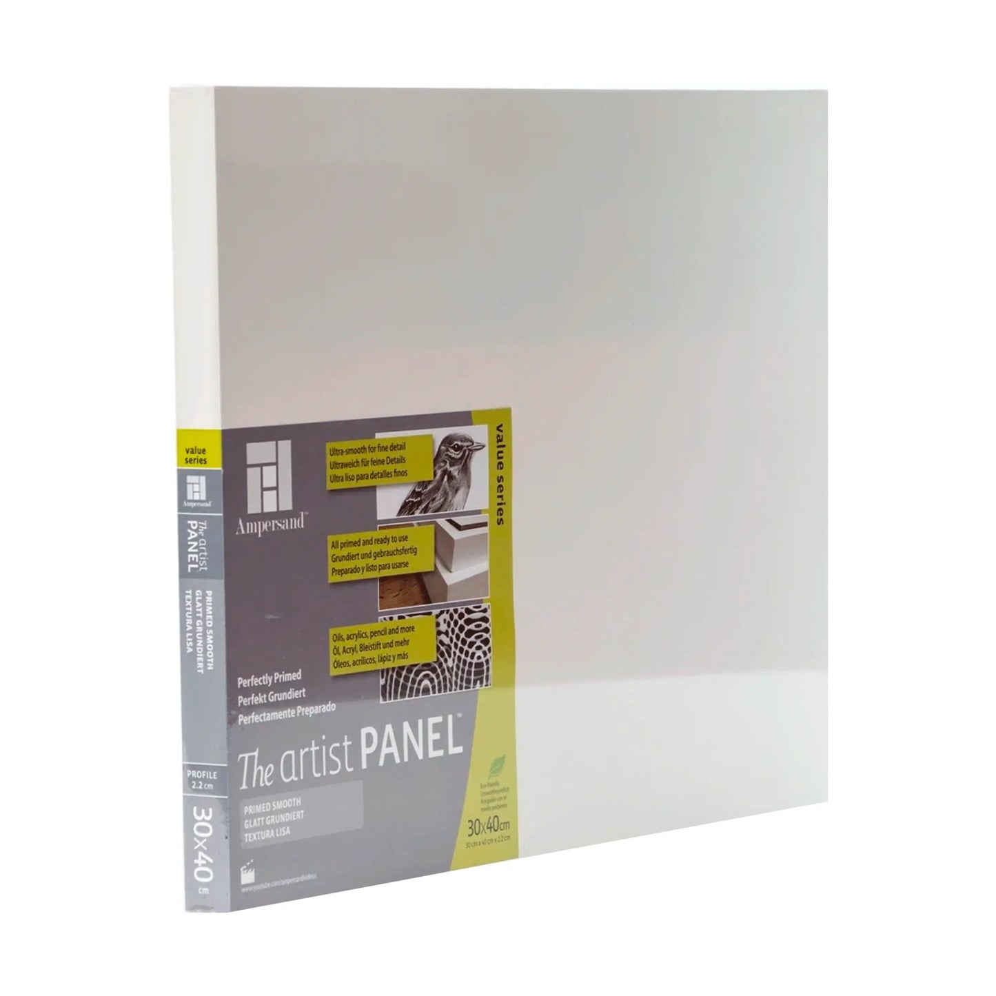Ampersand - Panel artist textura lisa 2.2 cm 24x30 cm - Ampersand