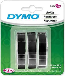 Cinta Plástica Brillante Negra para Organizer Xpress - dymo