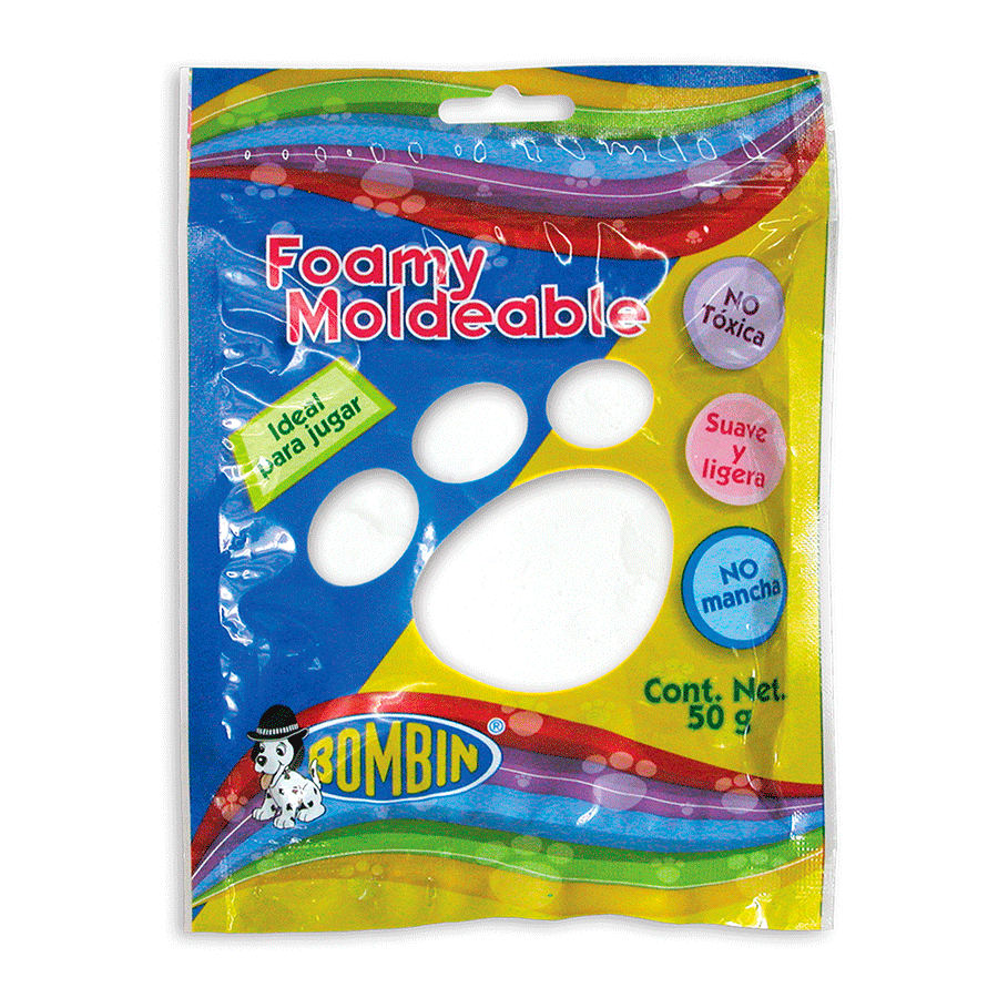 BOMBIN - Foamy moldeable Blanco / 50 gr - bombin - detalle