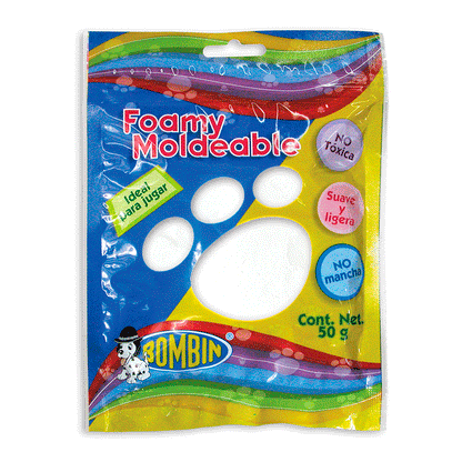 BOMBIN - Foamy moldeable Blanco / 50 gr - bombin - detalle