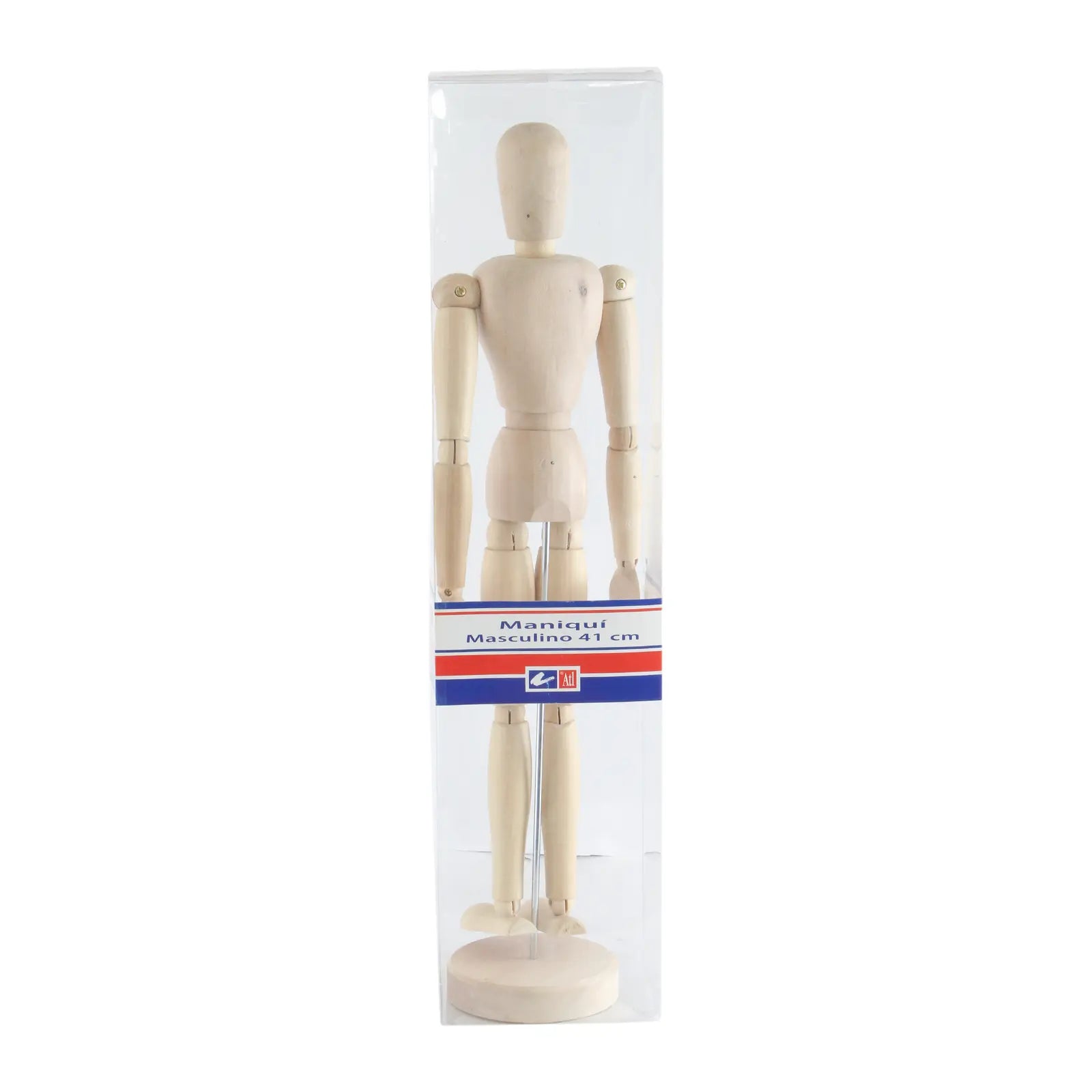 ATL - Maniquí de madera articulado masculino 40.5 cm - Atl - detalle