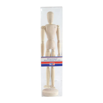 ATL - Maniquí de madera articulado masculino 40.5 cm - Atl - detalle