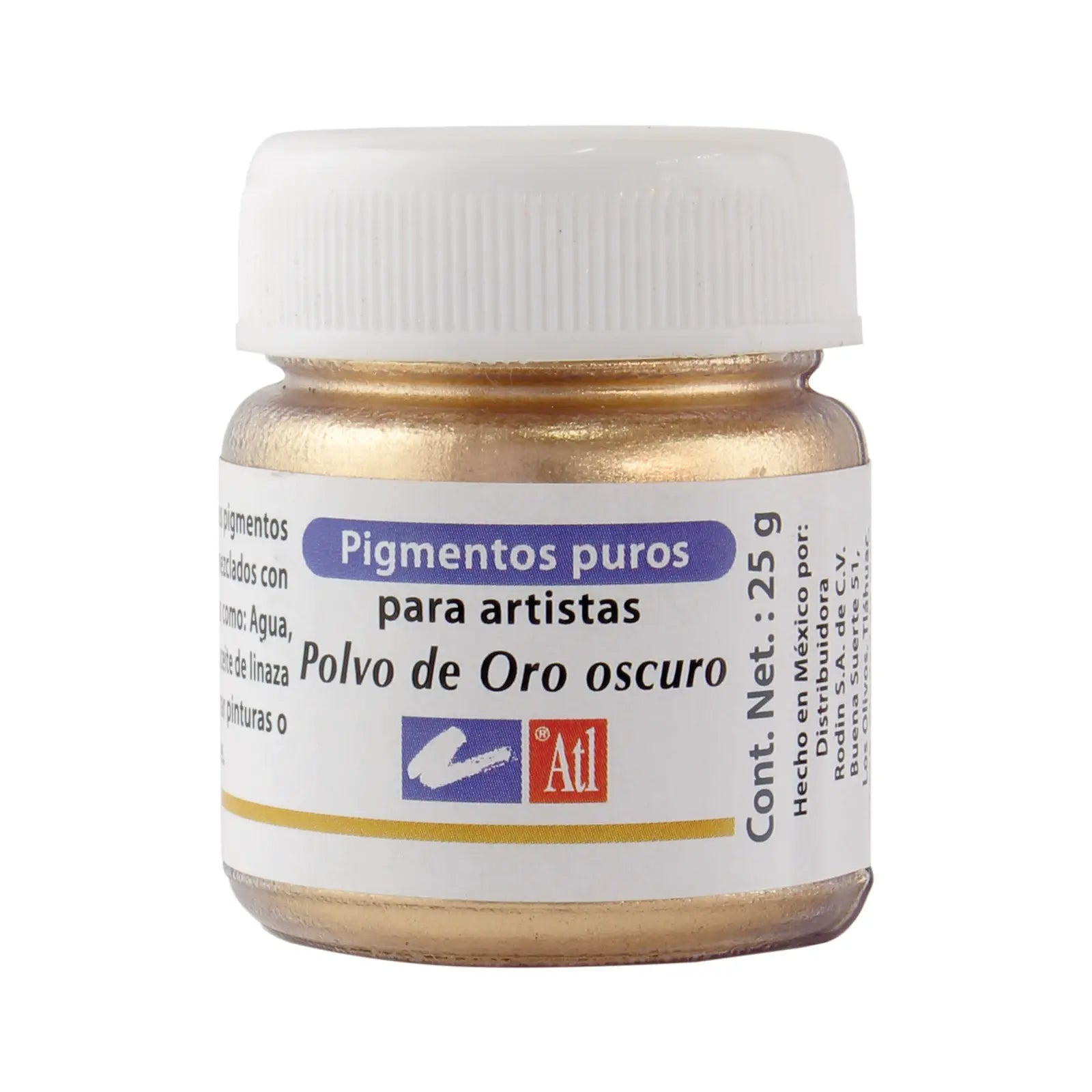 Rodart Pigmento Metallico Oro ATL 25 gramos para artesanias, manualidades, resinas. Oro - Ororitoli