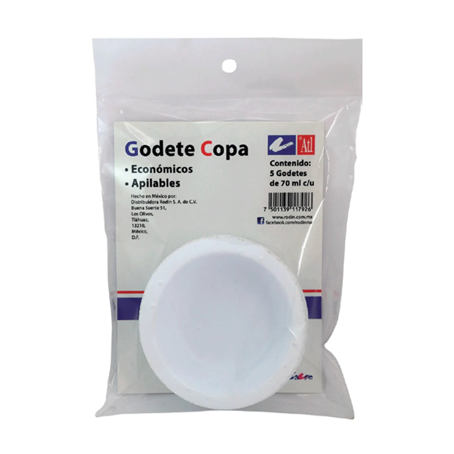 ATL - Bolsa con 5 copas económicas (godete) - Atl