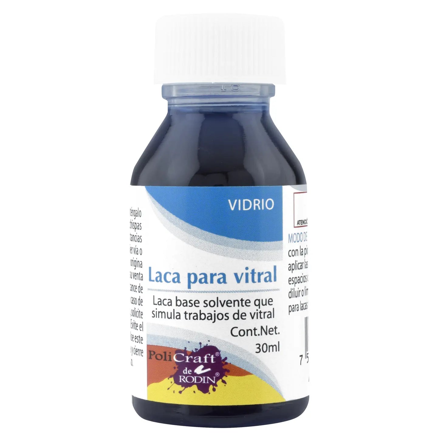 POLICRAFT - Laca para vitral ambar | #c97c2f | mate | brillante / 30 ml - Policraft - vista lateral
