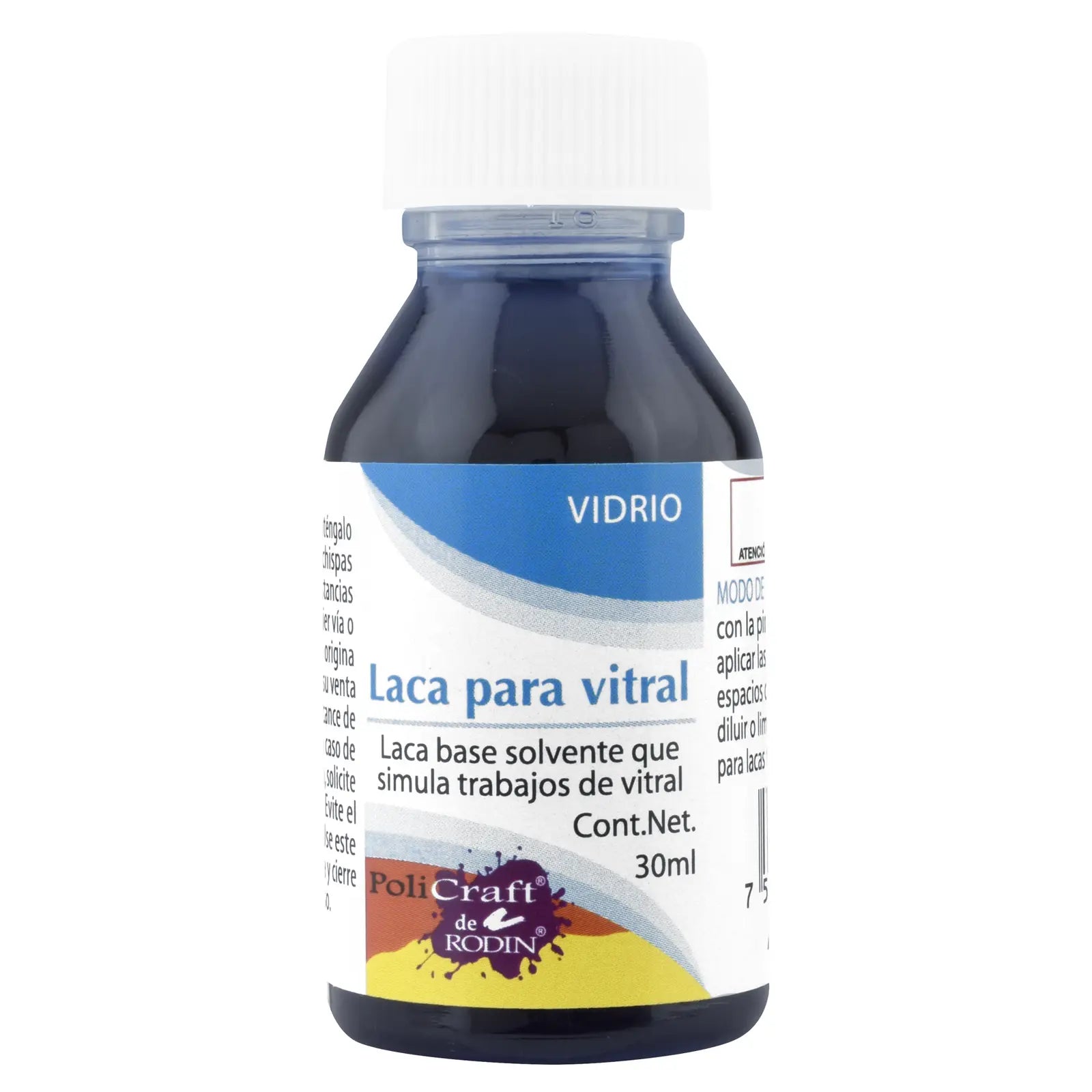 POLICRAFT - Laca para vitral ambar | #c97c2f | mate | brillante / 30 ml - Policraft - vista lateral
