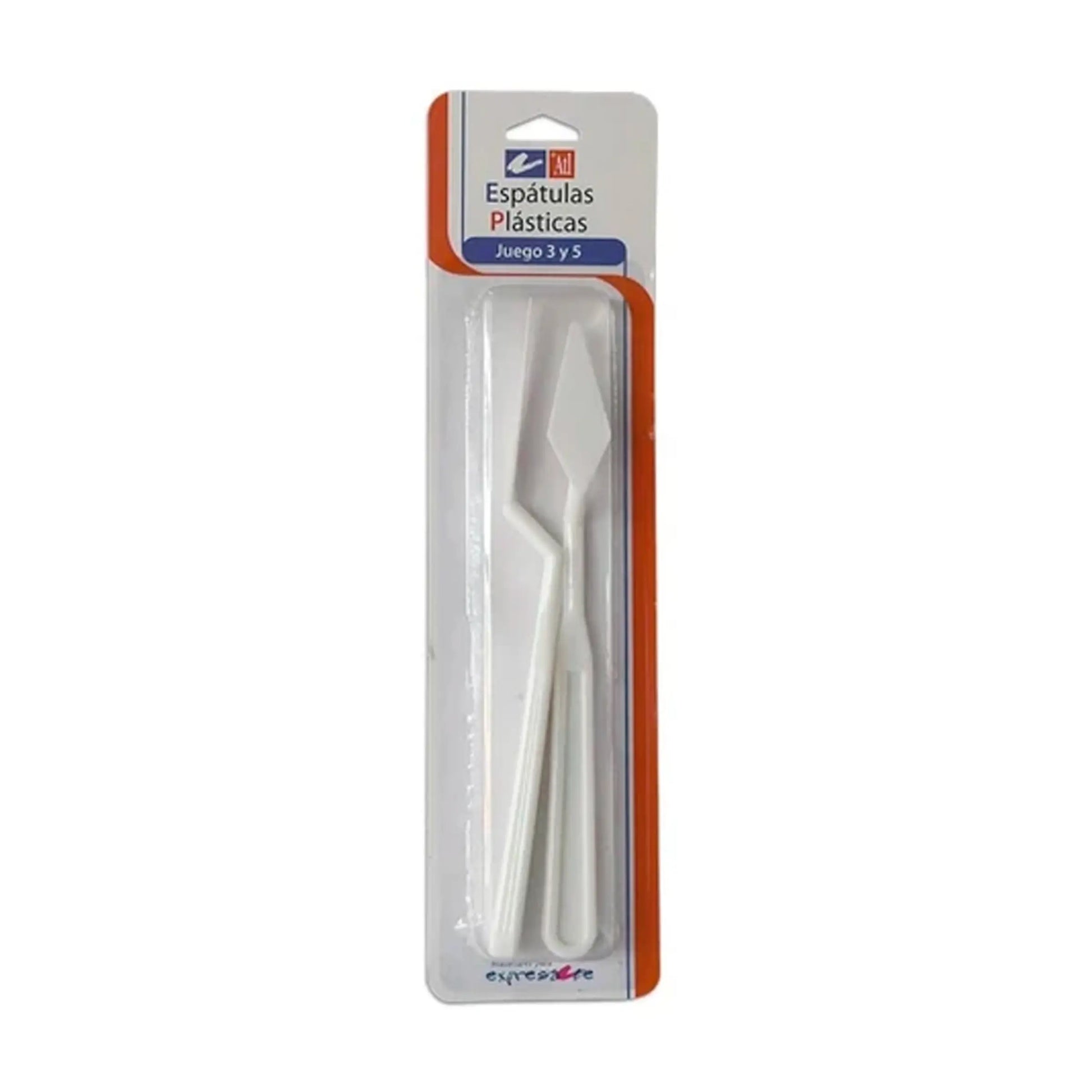 ATL - Set con 2 Espátulas plásticas  #3 y #5 - Atl