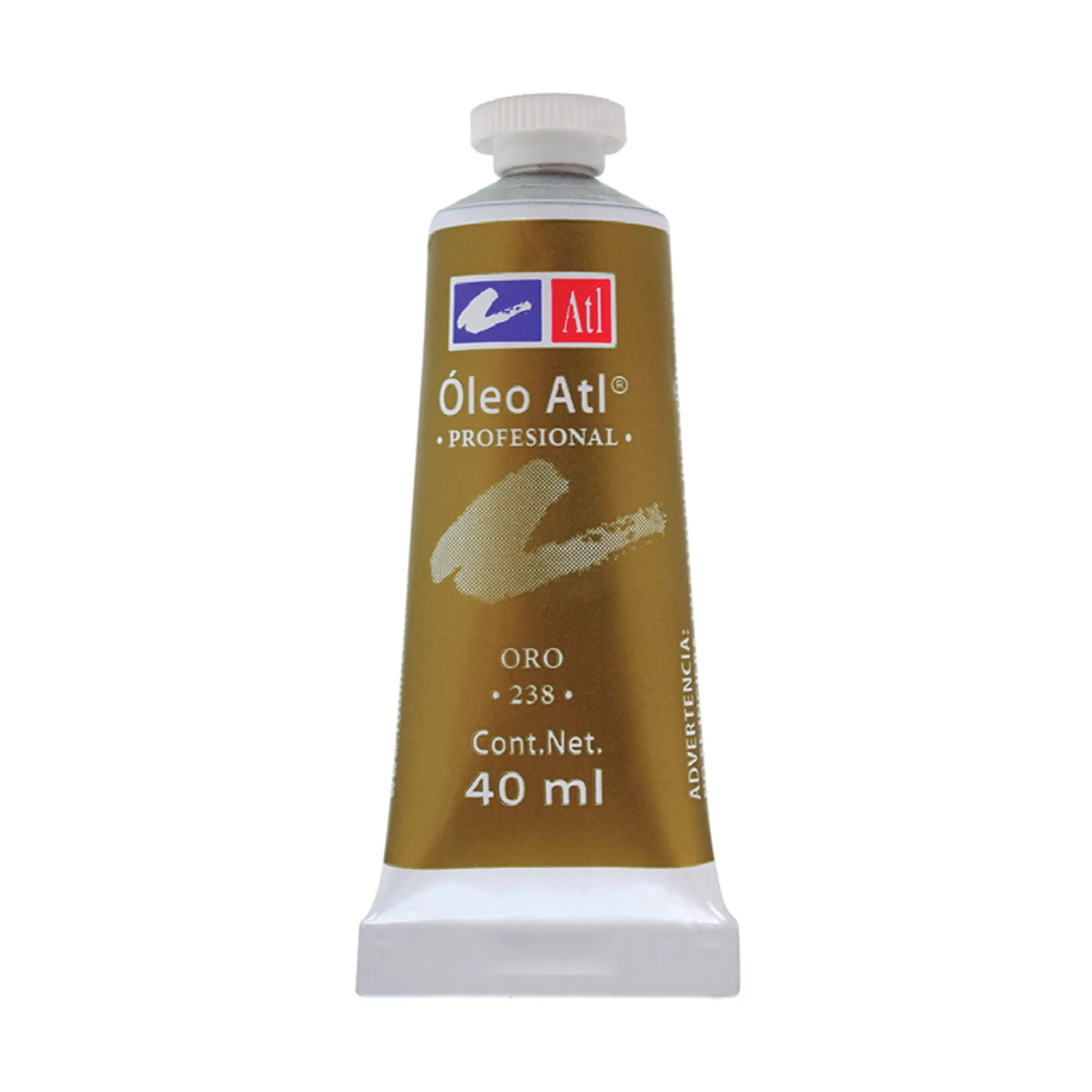ATL - Óleo metálico 40 ml oro no. 238 | #d4ab46 | metalico | ? | brillante / 40 ml - Atl