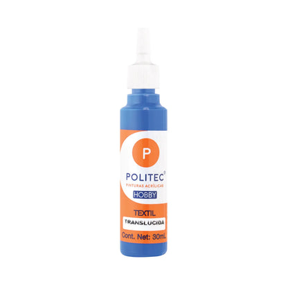POLITEC - Pintura textil translúcida Línea hobby rojo coral no 804 | #e40057 | mate | ? | traslucida / 30 ml - Politec - detalle