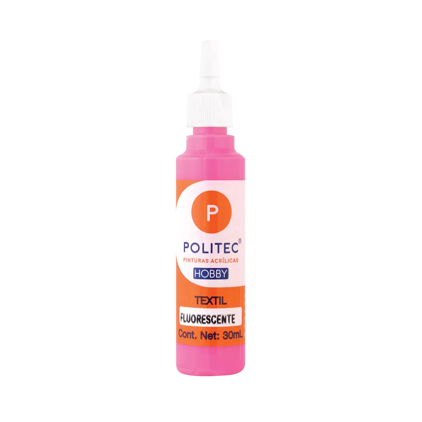 POLITEC - Pintura textil fluorescente Línea hobby naranja no 503 | #ee802d | fluorescente | ? | brillante / 30 ml - Politec - detalle