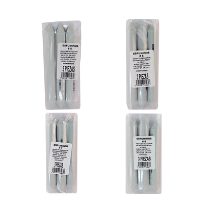 ATL - Esfumino bolsa con 3 piezas no 08 - Atl - empaque