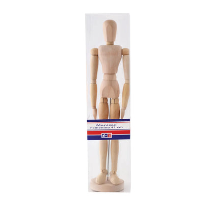 ATL - Maniquí de madera articulado femenino 40.5 cm - Atl - contenido