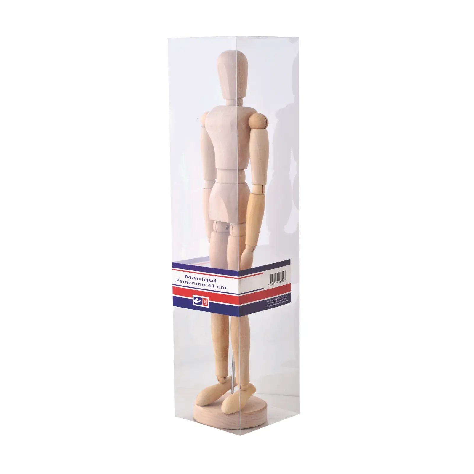 ATL - Maniquí de madera articulado femenino 40.5 cm - Atl - uso