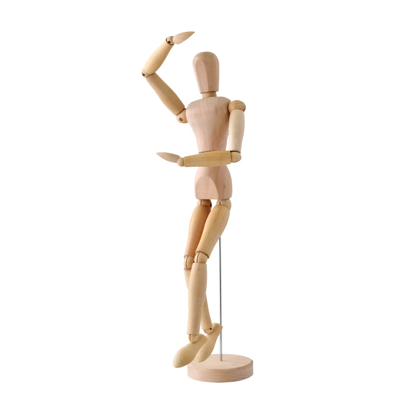 ATL - Maniquí de madera articulado femenino 40.5 cm - Atl - vista trasera