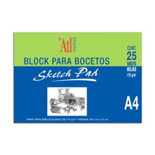 ATL - Block sketch pad 29.7 x 42 cm - Lock - vista lateral