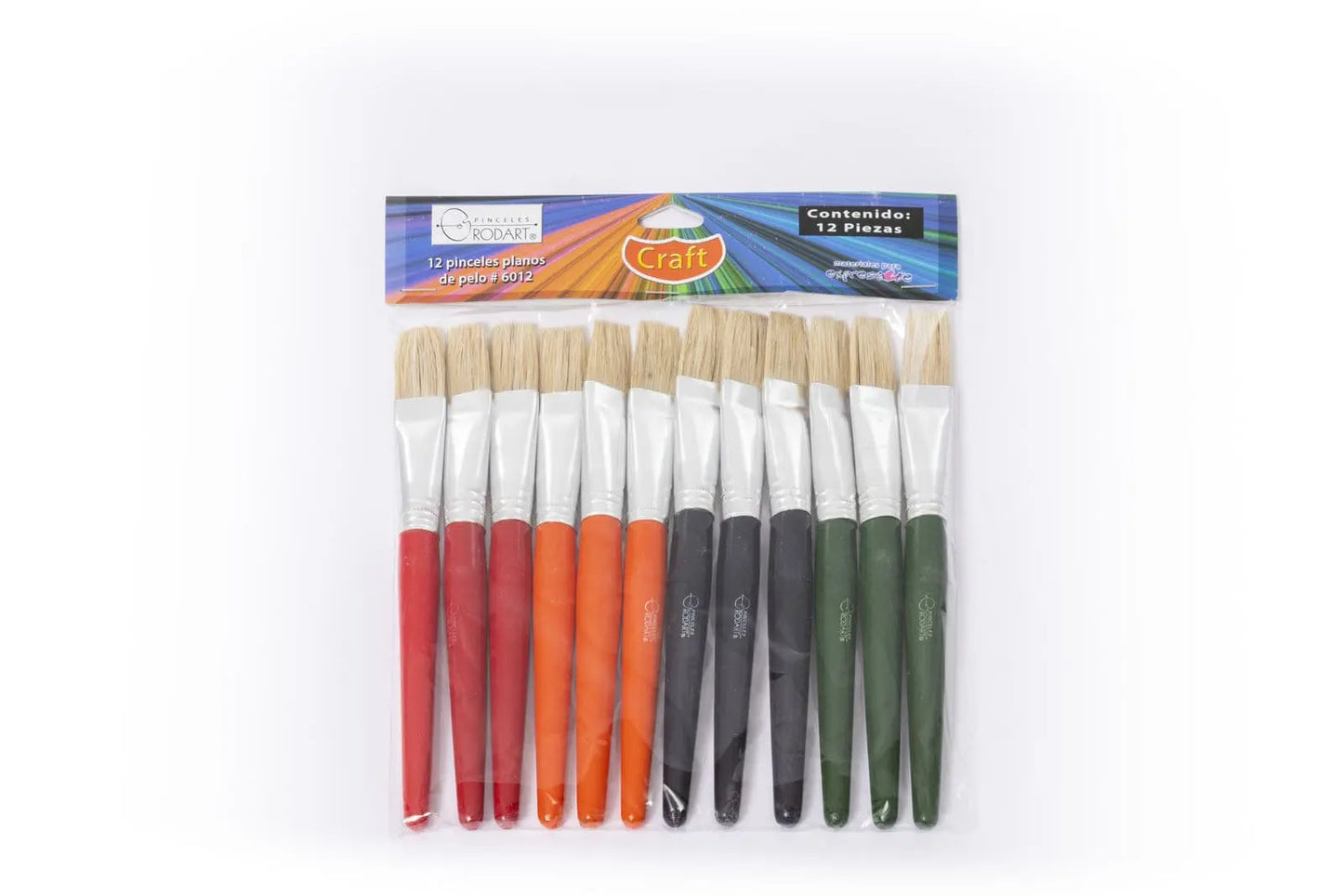 RODART - BOLSA CON 12 PINCELES SERIE CRAFT FORMA PLANO - RODART - vista lateral