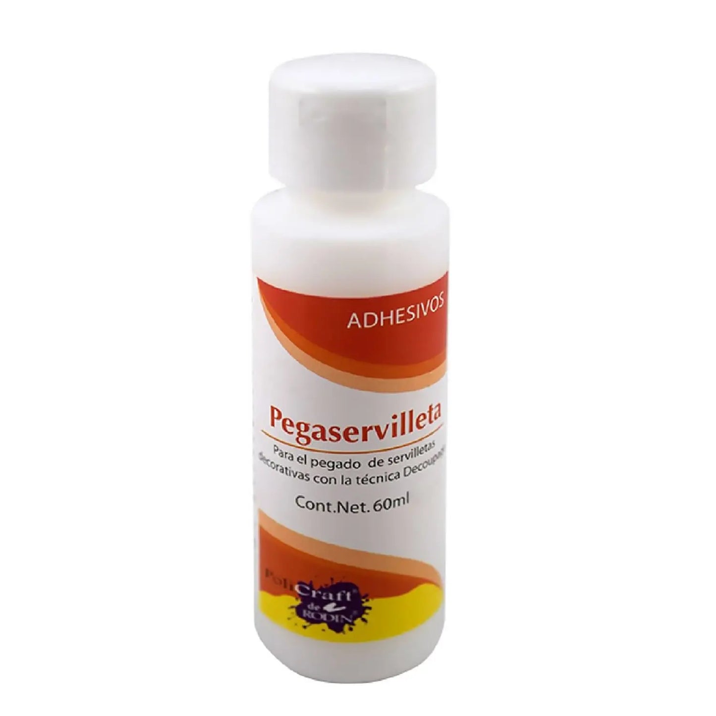 POLICRAFT - Pegamento para servilleta 60 ml - Policraft - vista lateral