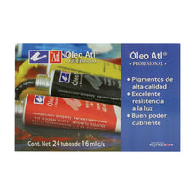 ATL - Estuche de óleos con 24 tubos de 16 ml - atl - vista lateral