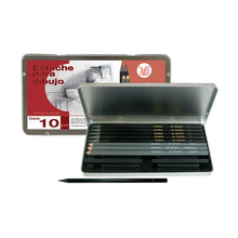 ATL - Estuche metálico para dibujo 10 piezas ATL