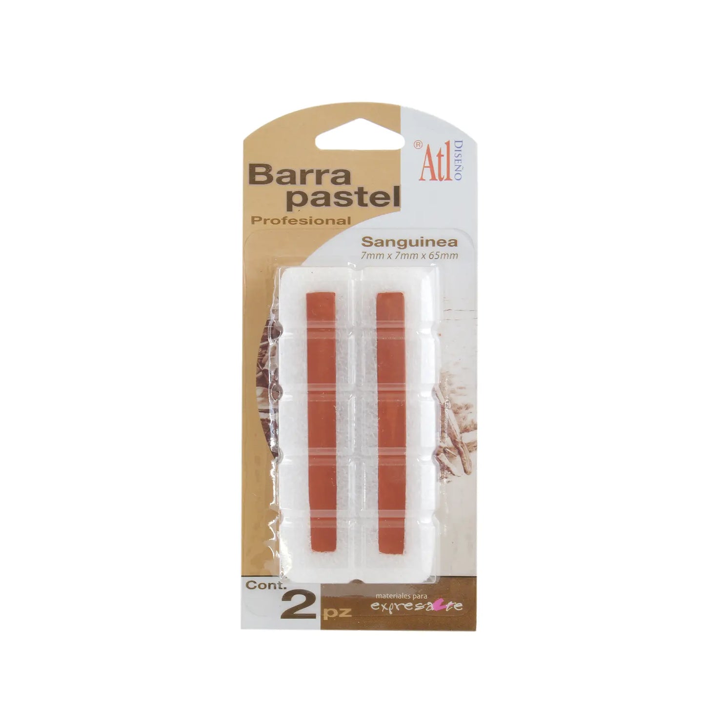 ATL - Barras pastel profesionales blanco / 2 piezas - atl
