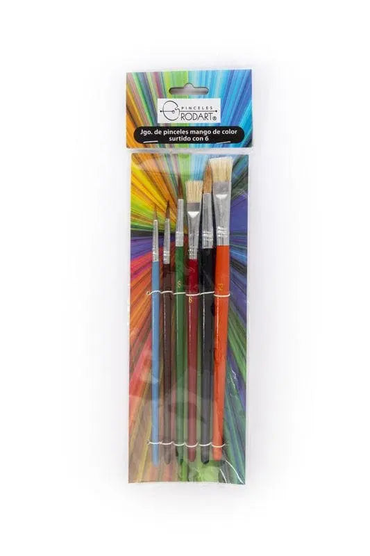 RODART - Juego de 6 pinceles surtidos Rodart - Juego de 6 pinceles surtidos - RODART