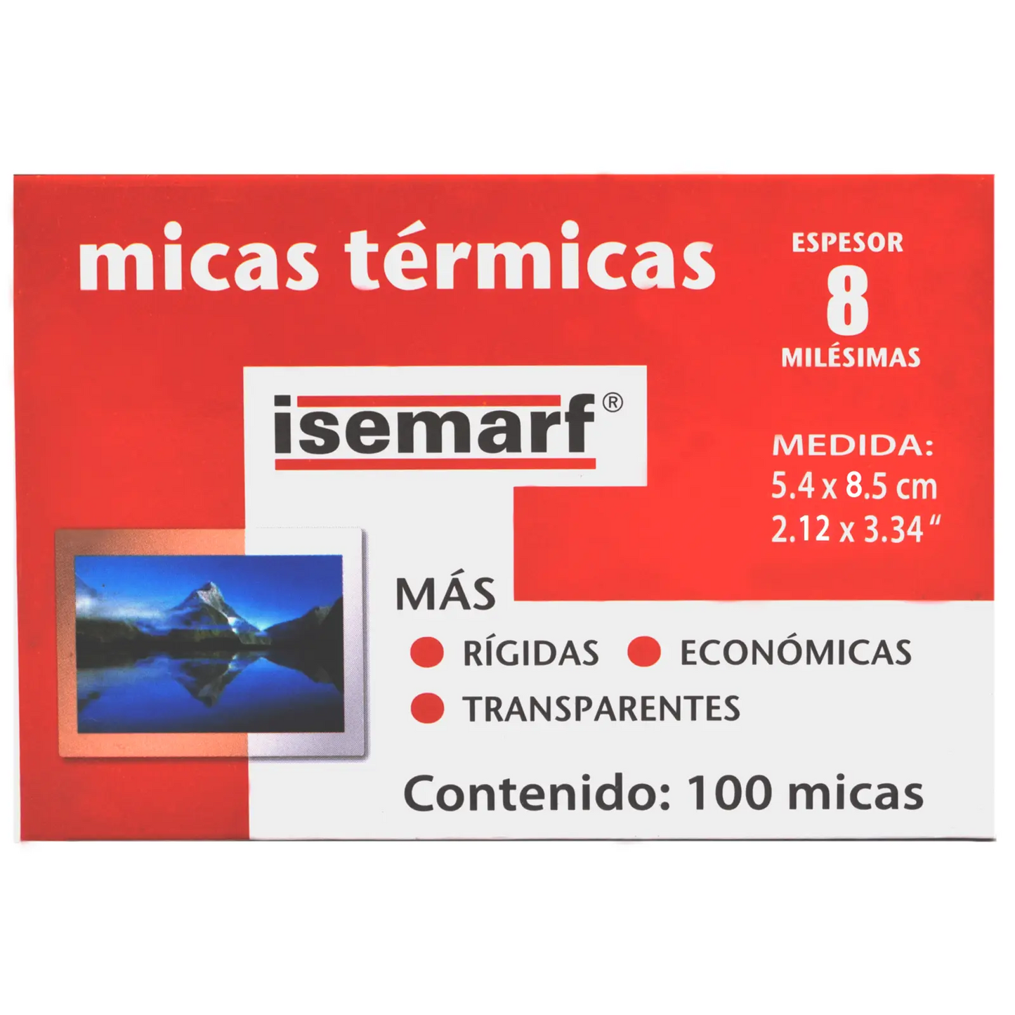 ISEMARF- MICAS TERMICAS CALIBRE 8 6.5 X 9.5 CM - Isemarf