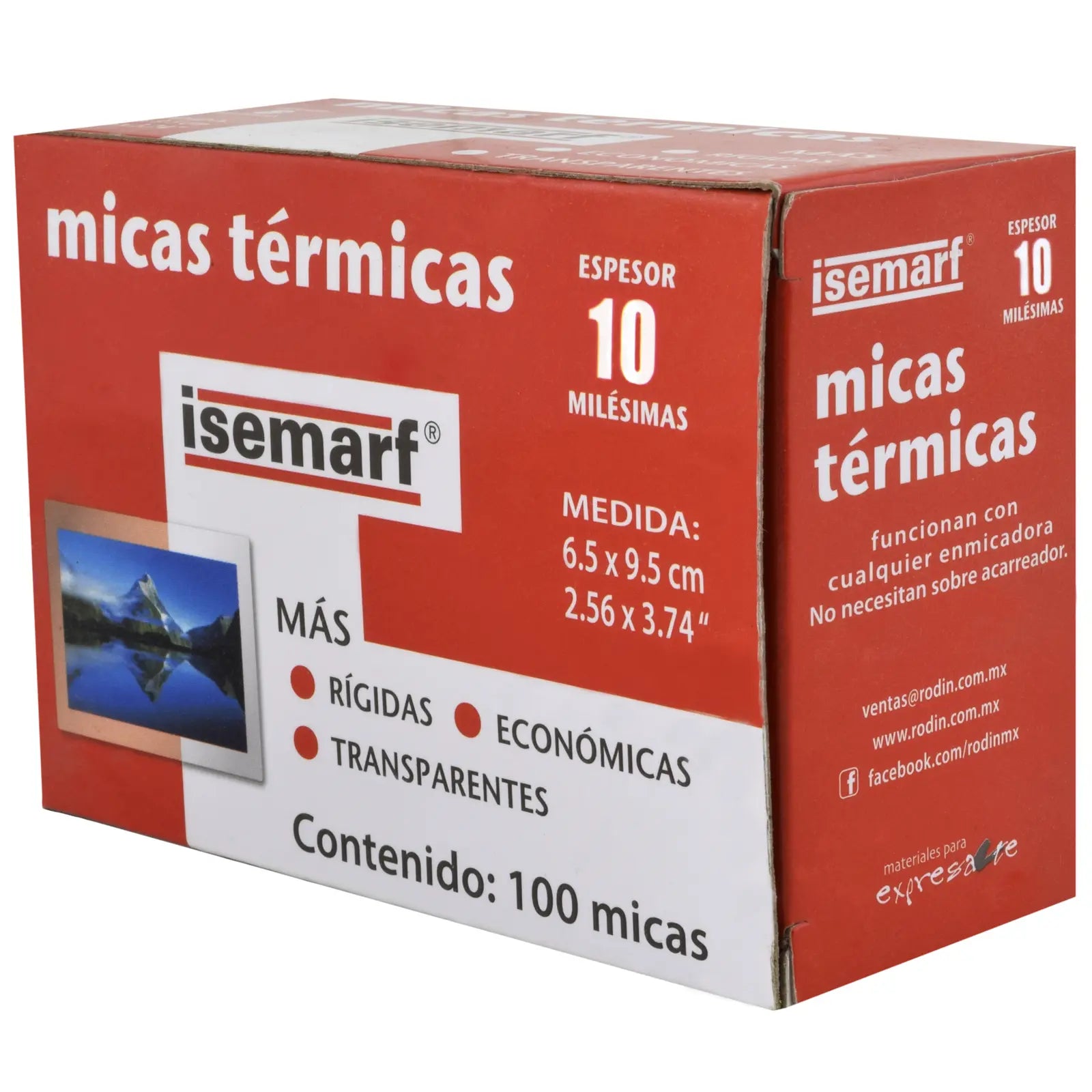 ISEMARF- MICAS TERMICAS CALIBRE 10 6.5 X 9.5 CM - Isemarf - vista lateral
