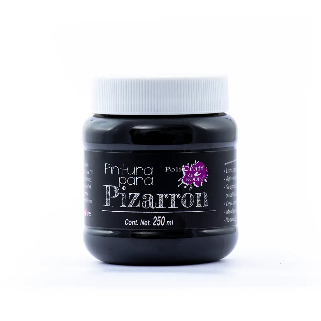 POLICRAFT - Pintura Para Pizarrón 250 ml / negro | #000000 | mate | ? | mate - Policraft