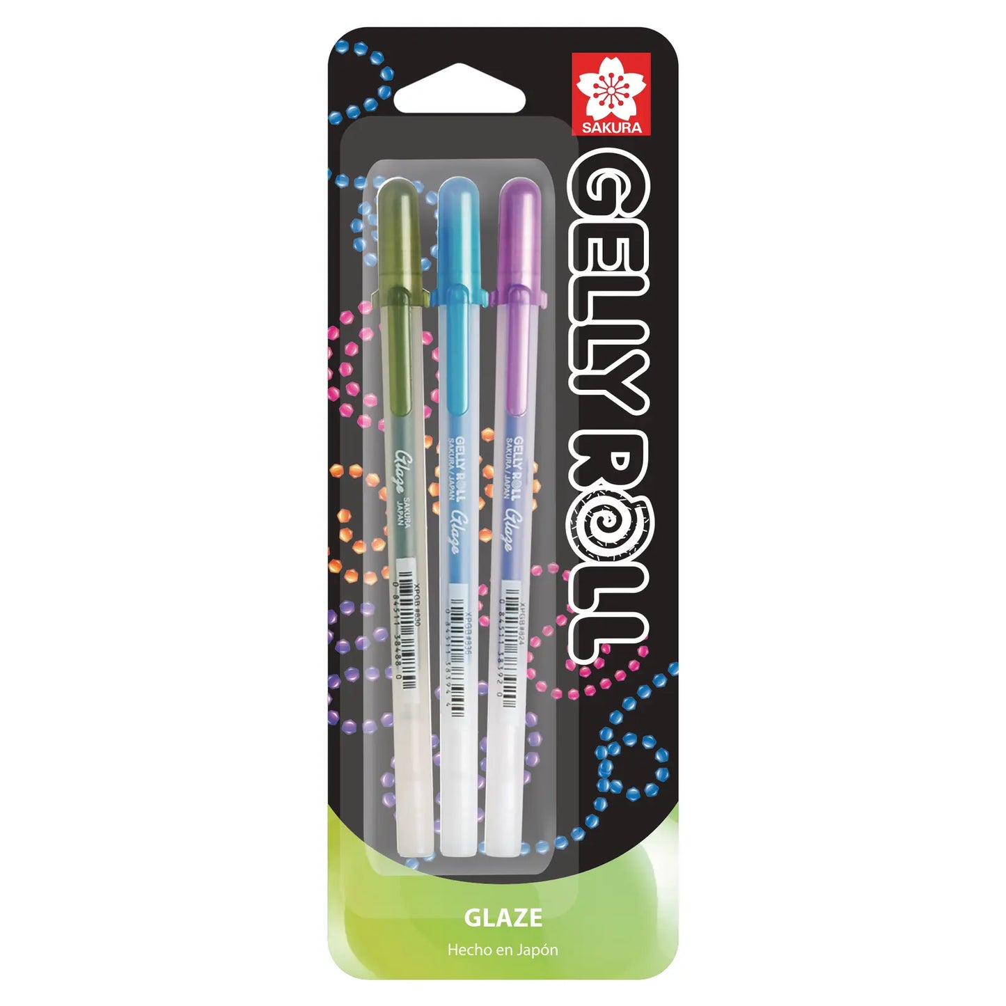 GELLY ROLL - SET CON 3 PLUMAS DE GEL GLAZE - Sakura