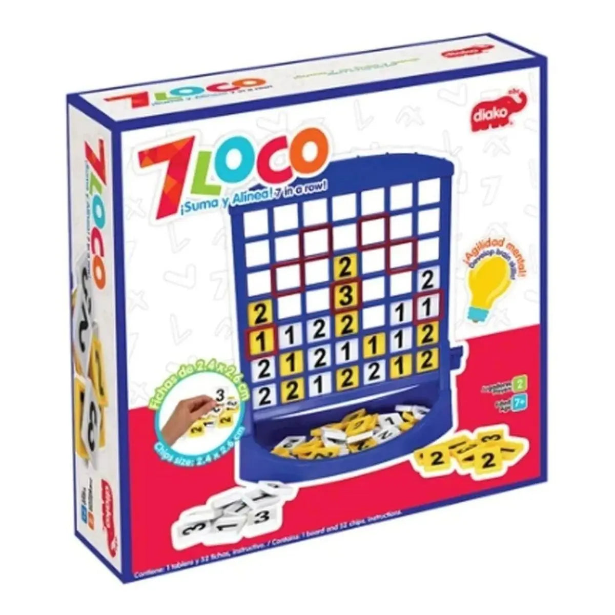 7 Loco Juego Diako Didáctico Caja Niño Niña Mesa - Diako - accesorios