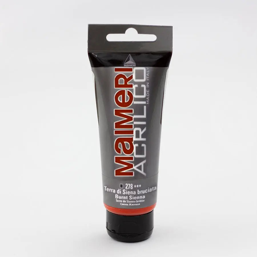 Pintura Acrílica En Tubo Maimeri Acabado Semi-mate 75ml Elige Color Tierra de Siena Tostada - maimeri