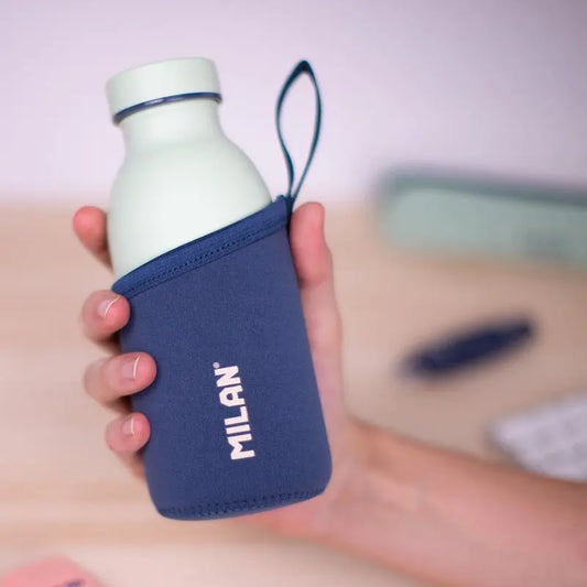 Milan - Funda Protectora Para Termo De 354Ml Serie 1918 AZUL | #f7a693  | mate | ? | mate / 354 ML - Milan - vista lateral