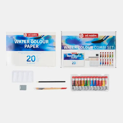 Set básico con 12 piezas de 12 ml de acuarela art creation - Royal Talens - vista lateral
