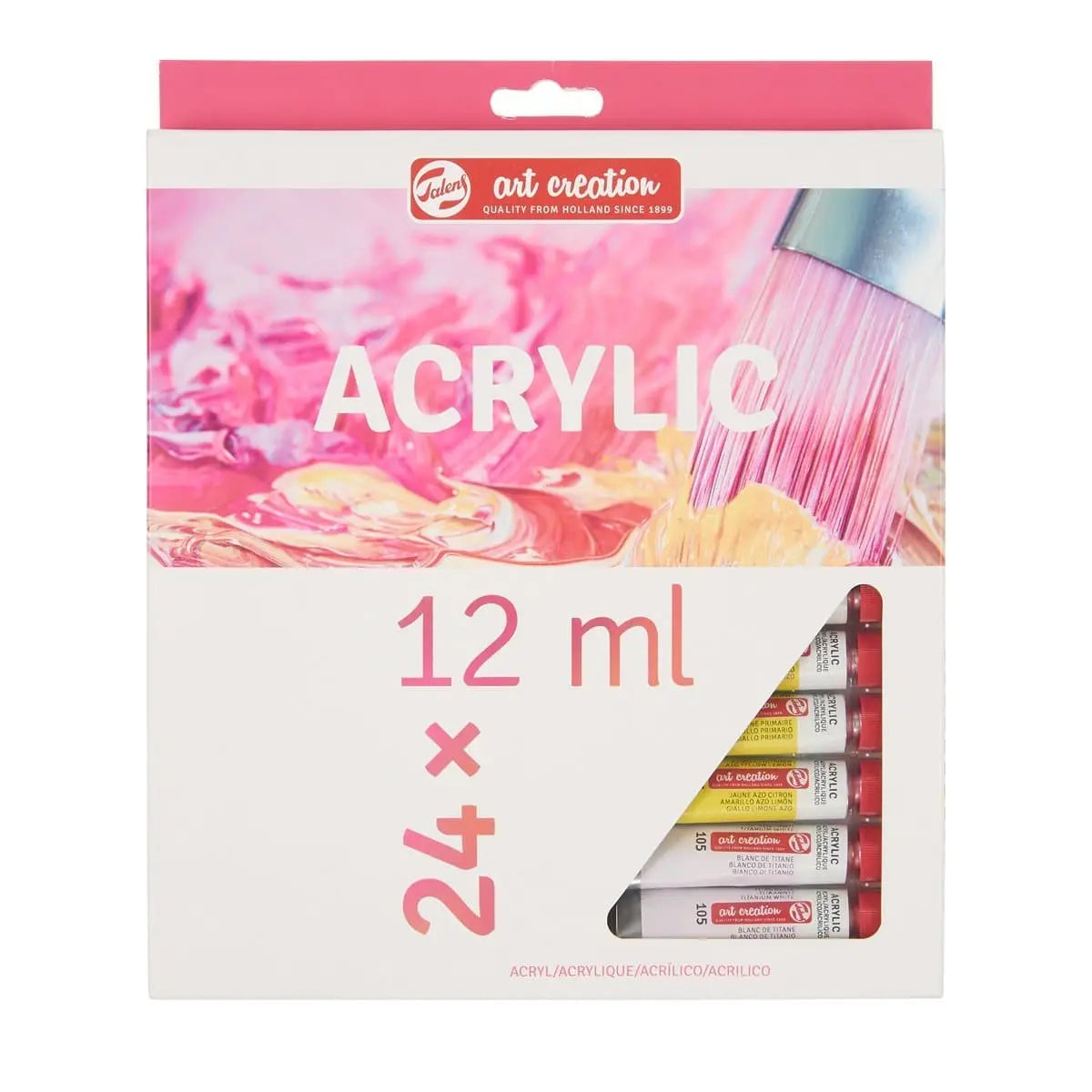ART CREATIONS - CREATION - SET ACRÍLICO CON 24 PIEZAS DE 12 ML #9021724M - Royal Talens